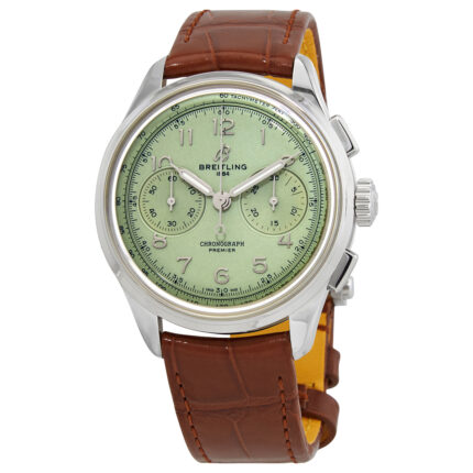 Premier Chronograph Hand Wind Green Dial Men's Watch