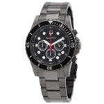 Classic Chronograph Quartz Black Dial Men's Watch