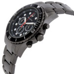 Classic Chronograph Quartz Black Dial Men's Watch - Image 2