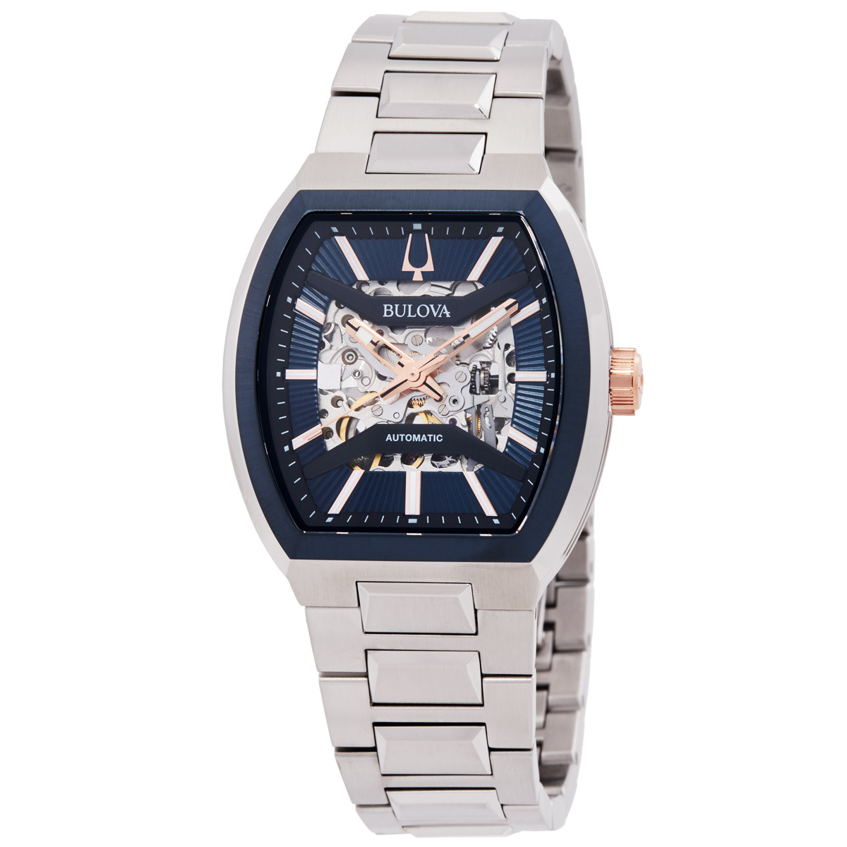 bulova-maquina-automatic-blue-dial-mens-watch-98a319.jpg Maquina Automatic Blue Dial Men's Watch - Image 1