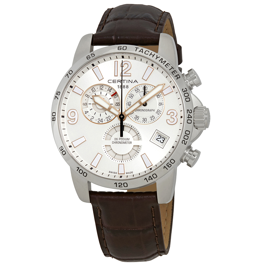 certina-ds-podium-chronograph-silver-dial-mens-gmt-watch-c0346541603701-c0346541603701.jpg DS Podium Chronograph Silver Dial Men's GMT Watch - Image 1