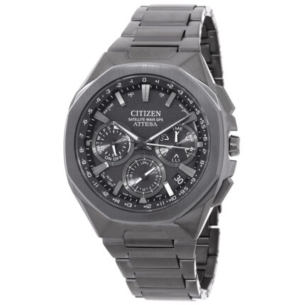 Attesa Perpetual Alarm World Time Black Dial Men's Watch