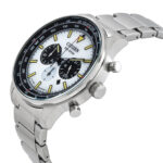 Chronograph Eco-Drive White Dial Men's Watch - Image 2