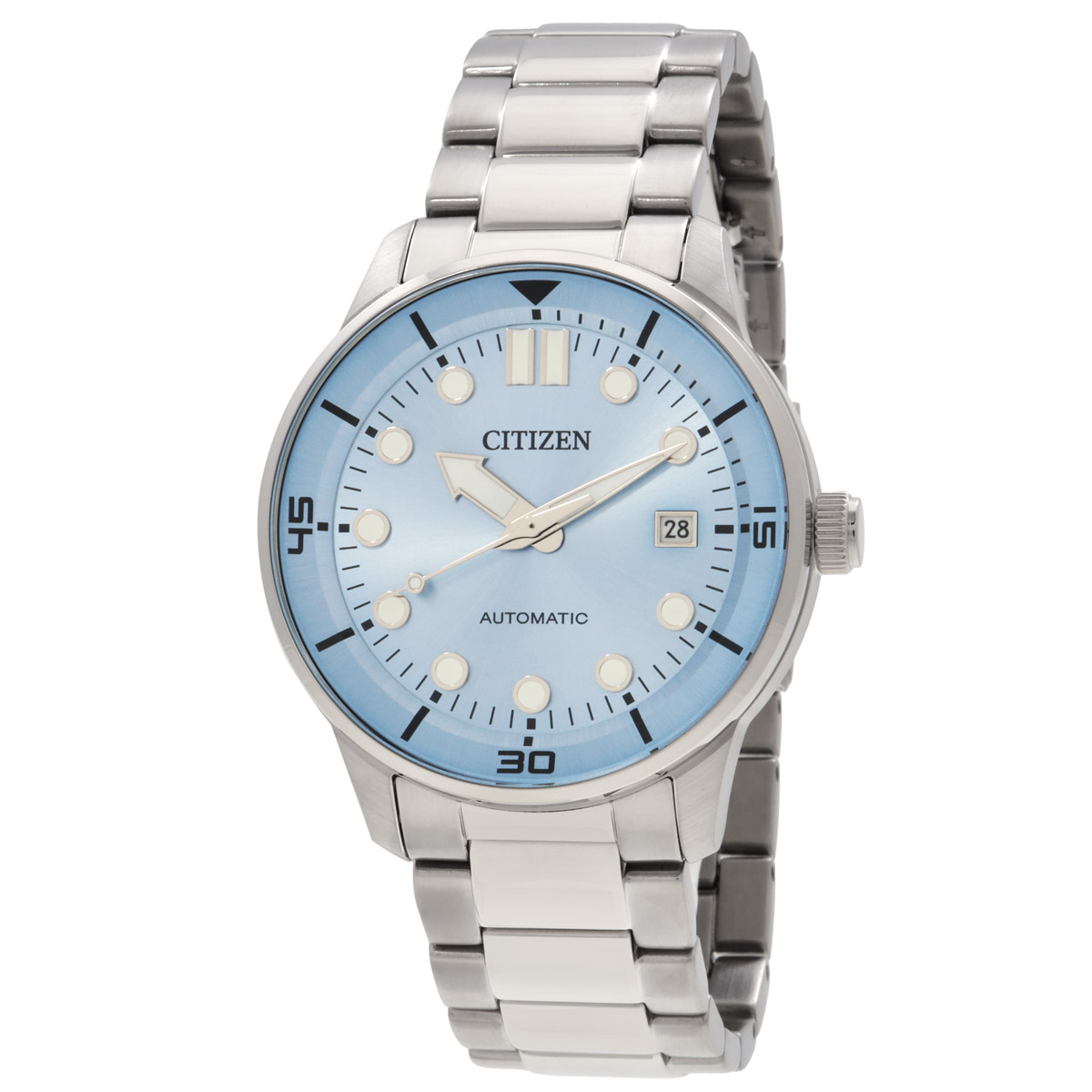 citizen-mechanical-automatic-light-blue-dial-mens-watch-nj019183l.jpg Mechanical Automatic Light Blue Dial Men's Watch - Image 1
