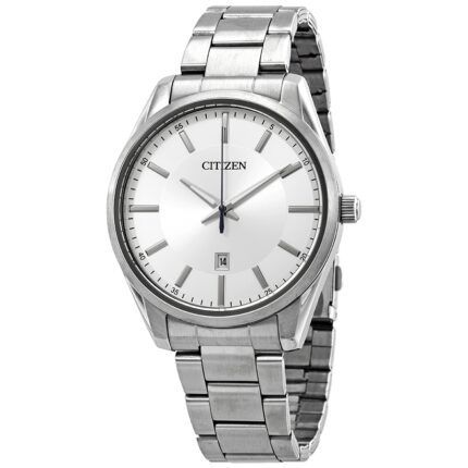 Quartz Silver Dial Stainless Steel Men's Watch