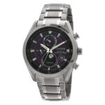 Tsuki-yomi A-T Perpetual World Time Purple Dial Men's Watch