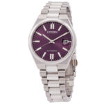Tsuyosa Automatic Purple Dial Watch