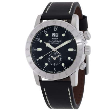 Airman Contemporary GMT Quartz Black Dial Men's Watch