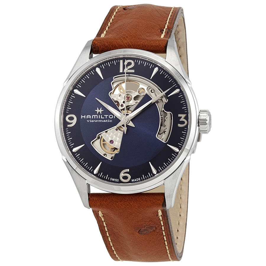 hamilton-jazzmaster-open-heart-automatic-blue-dial-mens-watch-h32705041.jpg Jazzmaster Open Heart Automatic Blue Dial Men's Watch - Image 1