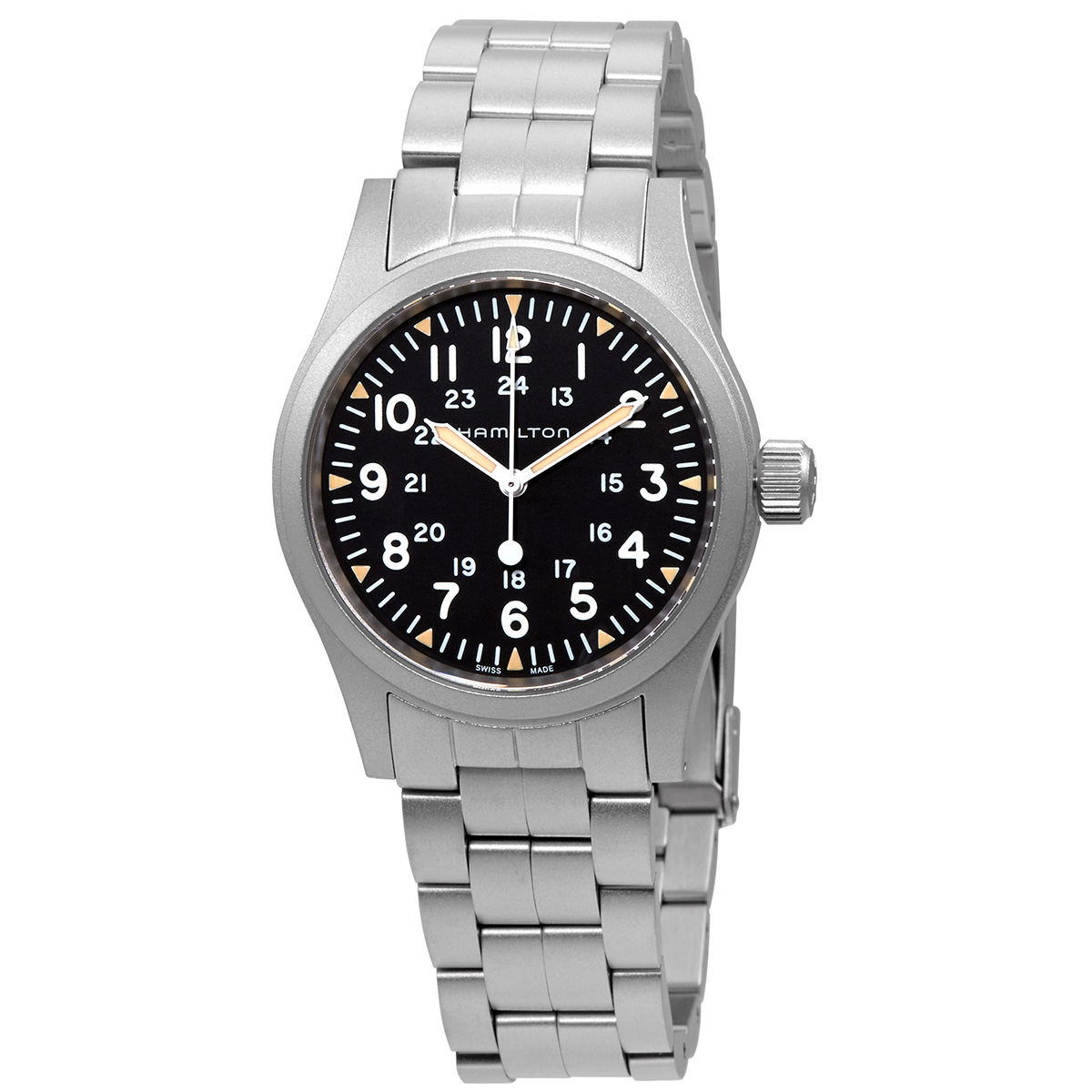 hamilton-khaki-field-hand-wind-black-dial-mens-watch-h69439131.jpg Khaki Field Hand Wind Black Dial Men's Watch - Image 1