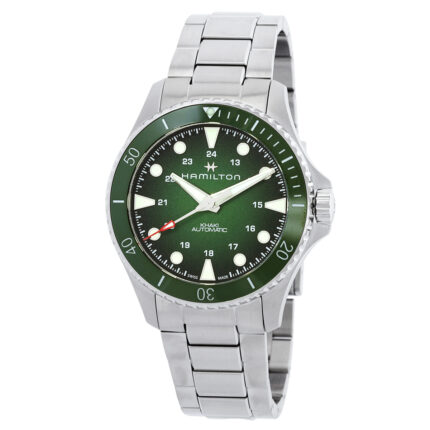 Khaki Navy Scuba Automatic Green Dial Men's Watch