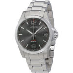 Conquest V.H.P. Perpetual Black Dial Men's Watch