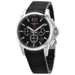 Conquest V.H.P. Perpetual Chronograph Quartz Black Dial Men's Watch