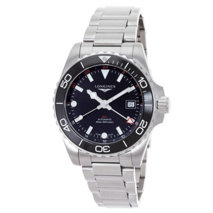 Hydroconquest GMT Automatic Black Dial Men's Watch