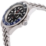 Mathy Vintage GMT Black Dial Batman Bezel Men's Watch - Image 2