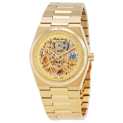 Zeus Skeleton Automatic Champagne Dial Men's Watch
