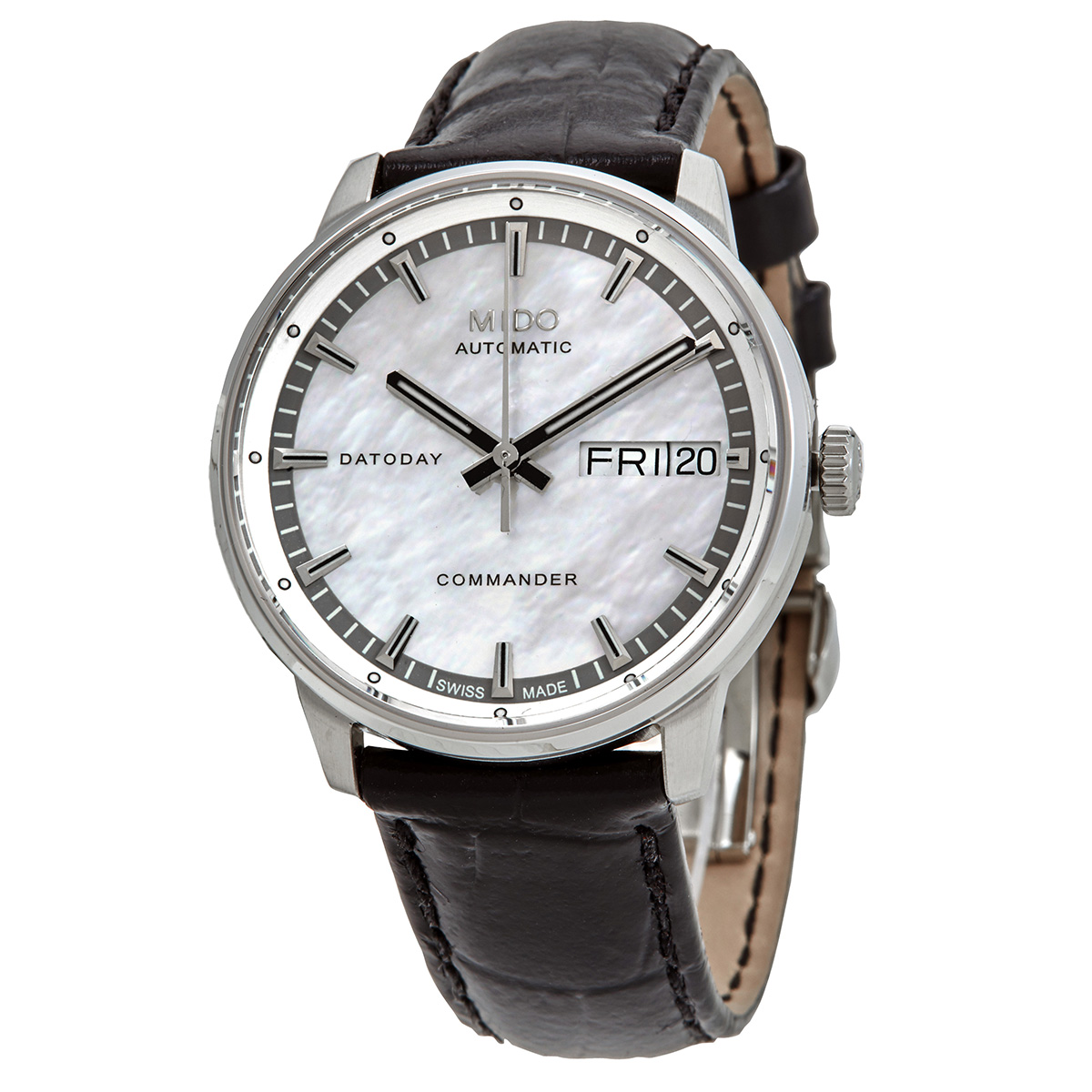 mido-commander-ii-automatic-white-mother-of-pearl-dial-ladies-watch-m0162301611180-m0162301611180.jpg Commander II Automatic White Mother of Pearl Dial Ladies Watch M016.230.16.111.80 - Image 1