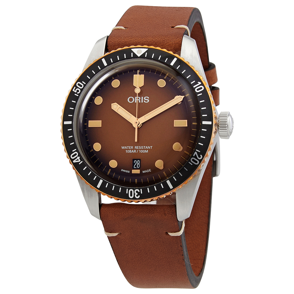 oris-divers-automatic-brown-dial-watch-01-733-7707-435607-5-20-45.jpg Divers Automatic Brown Dial Watch - Image 1