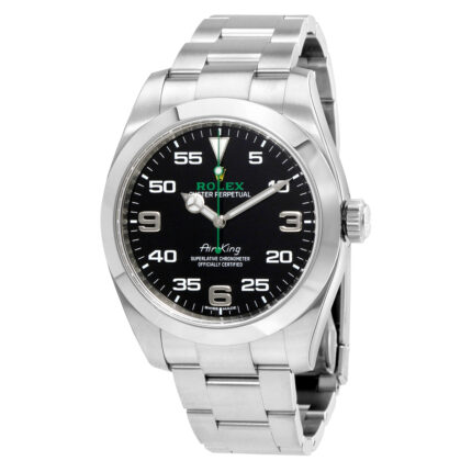 Air King Black Dial Stainless Steel Men's Watch BKAO