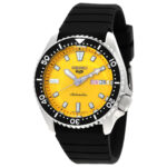 5 Sports Automatic Yellow Dial Men's Watch
