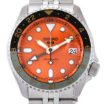 5 Sports GMT Automatic Orange Dial Men's Watch - Image 4