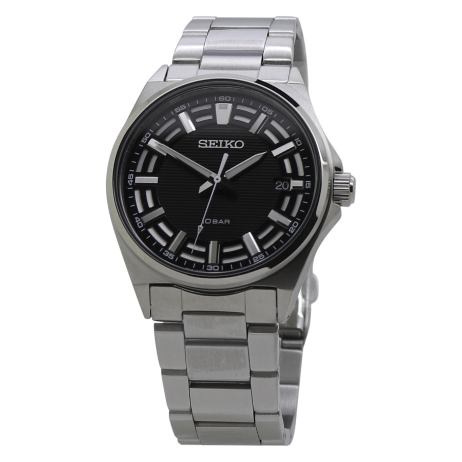 seiko-classic-quartz-black-dial-mens-watch-sur505p1.jpg Classic Quartz Black Dial Men's Watch - Image 1