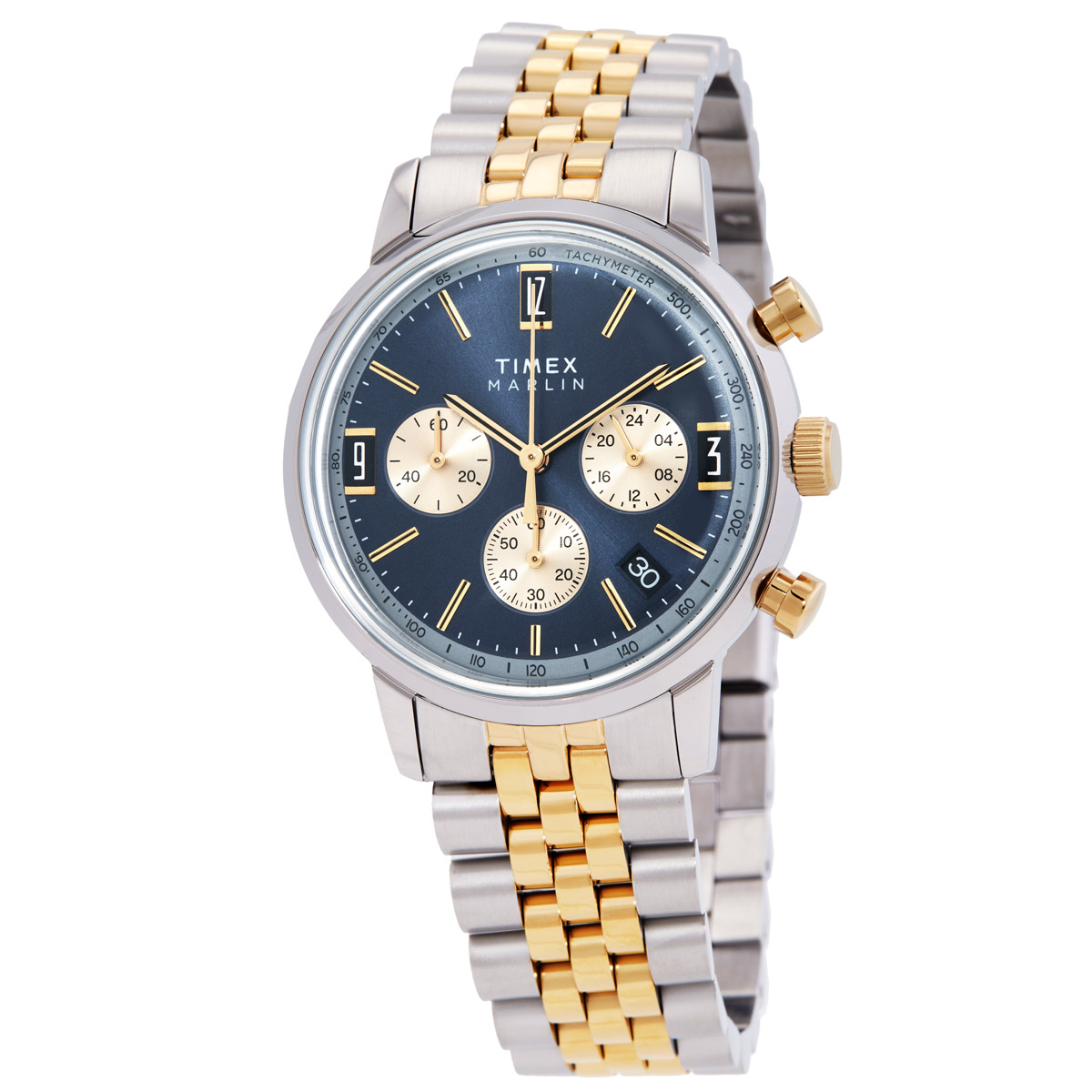 timex-marlin-chronograph-quartz-blue-dial-mens-watch-tw2w60200_1.jpg Marlin Chronograph Quartz Blue Dial Men's Watch - Image 1