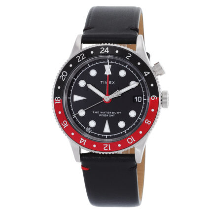 Waterbury Traditional GMT Quartz Black Dial Coke Bezel Men's Watch TW2W22800