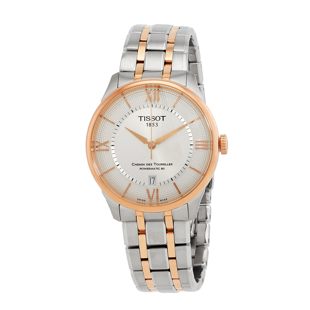 tissot-chemin-des-tourelles-automatic-silver-dial-twotone-mens-watch-t1398072203800.jpg Chemin Des Tourelles Automatic Silver Dial Two-Tone Men's Watch - Image 1