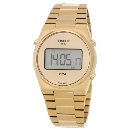 PRX Digital Quartz Gold Dial Men's Watch