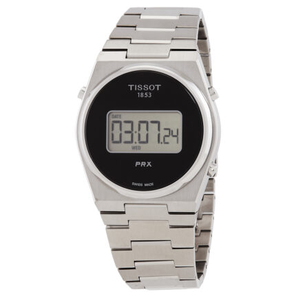 PRX Quartz Digital Black Dial Men's Watch