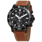 Seastar 1000 Chronograph Quartz Black Dial Men's Watch