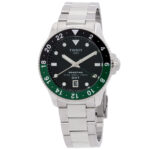 Seastar 1000 Quartz GMT Black Dial Sorite Bezel Men's Watch