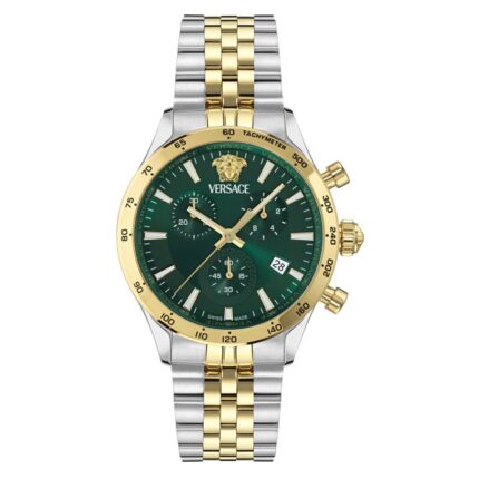 Hellenyium Chronograph Quartz Green Dial Men's Watch